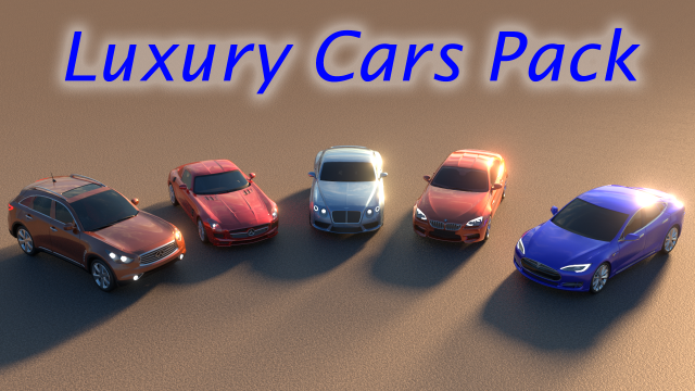 Blender luxury cars pack