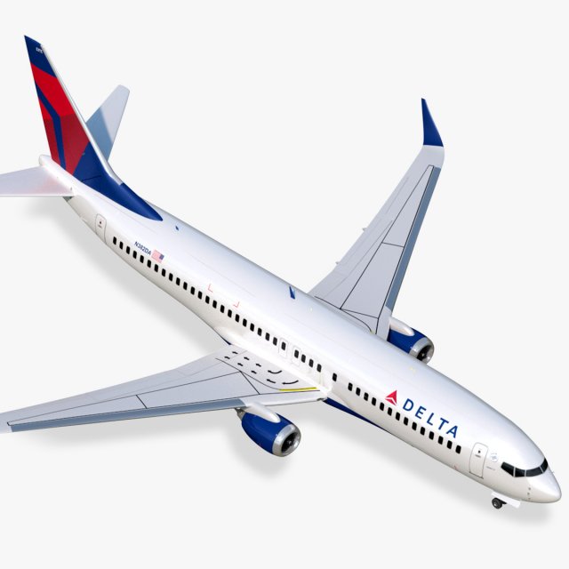 Boeing 737-800 Delta Airlines 3D Model