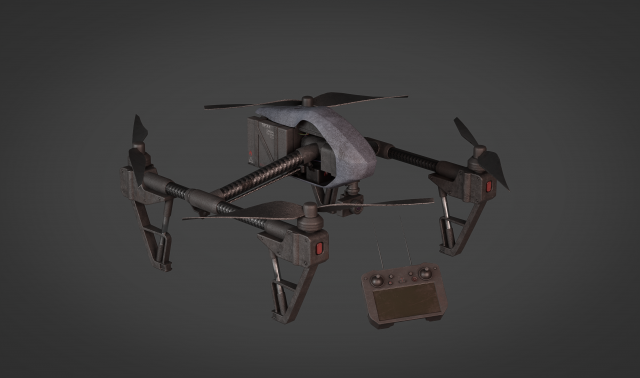 Drone and Controller 3D Model