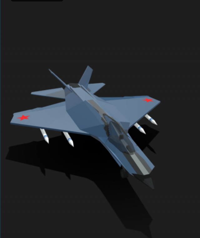 Low-poly MIG-21 3D Model