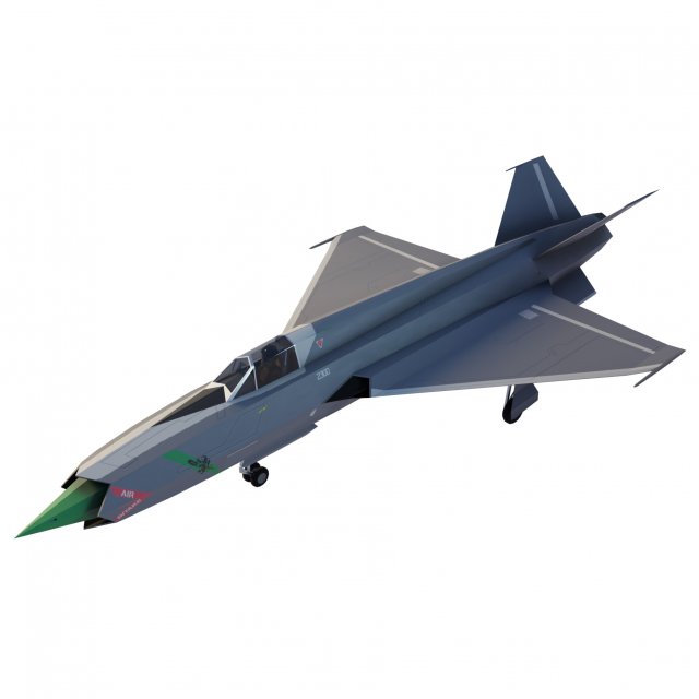 Mikoyan-Gurevich MIG-X21 Fishbone 3D Model