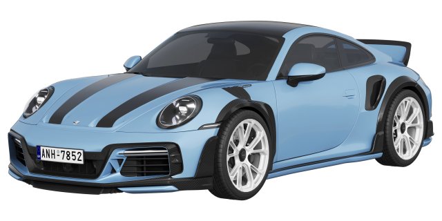 Porsche 911 TECHART GTstreet R Touring 3D Model