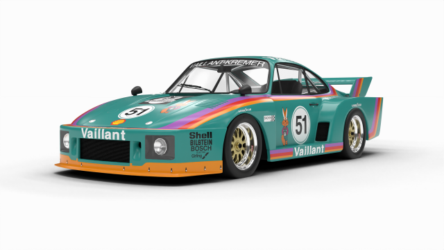 Porsche 935 K2 1977 Kremer Racing 3D Model