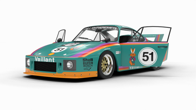 Porsche 935 K2 1977 Kremer Racing HQ 3D Model