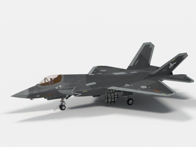 Shenyang J-31 J-35 Gyrfalcon 3D Model