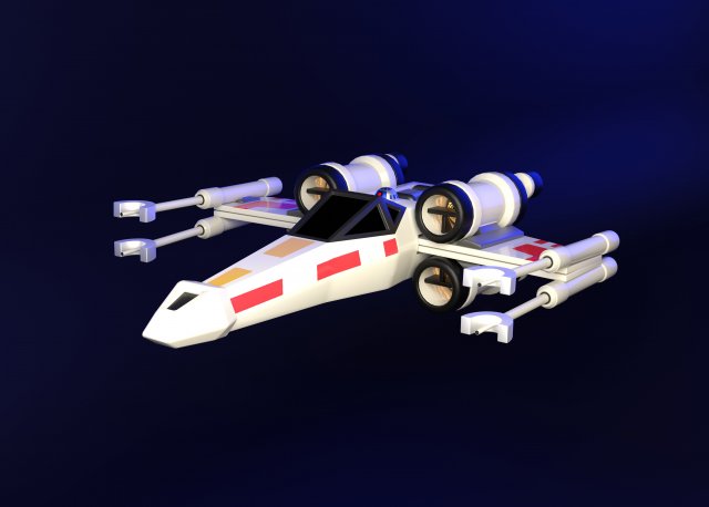 Star Wars X-Wing Ship 3D Model