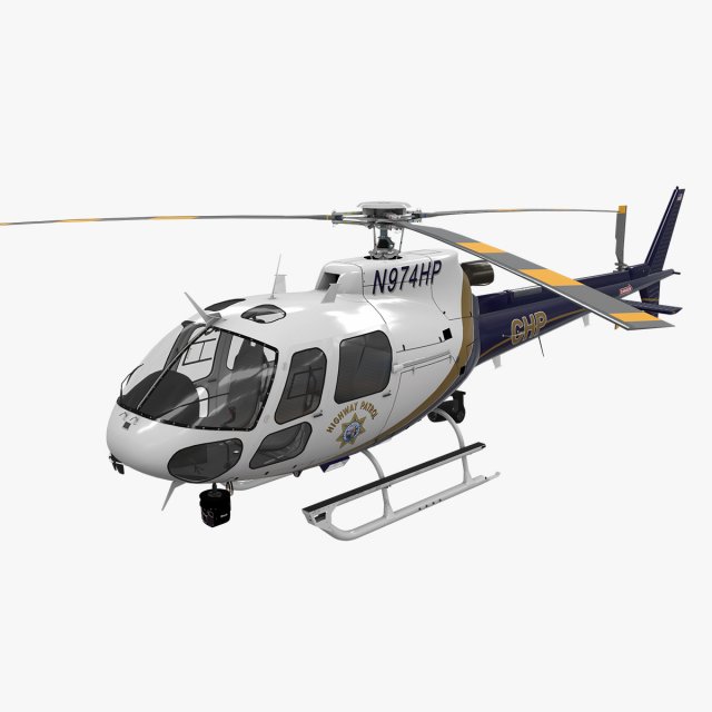 as-350 california highway patrol 3D Model