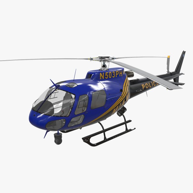 as-350 miami city police 3D Model