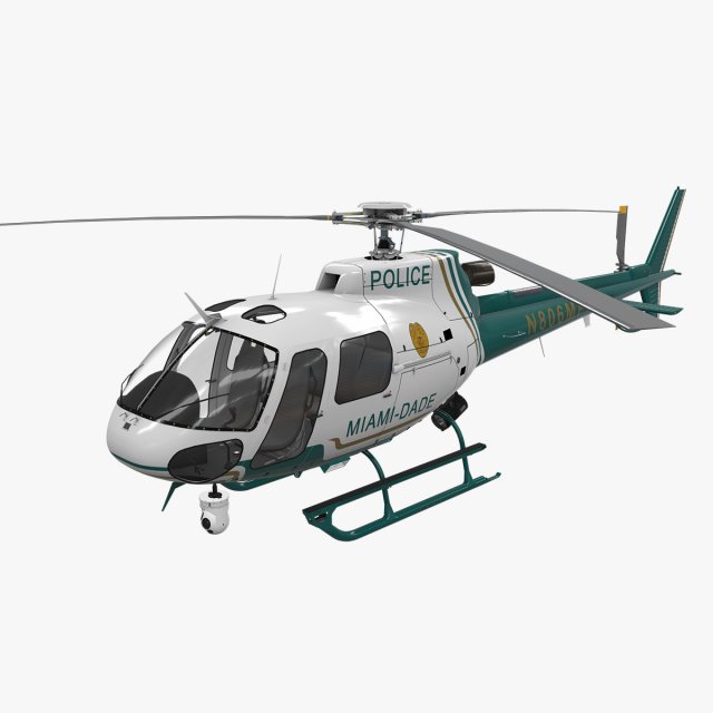 as-350 miami dade police 3D Model