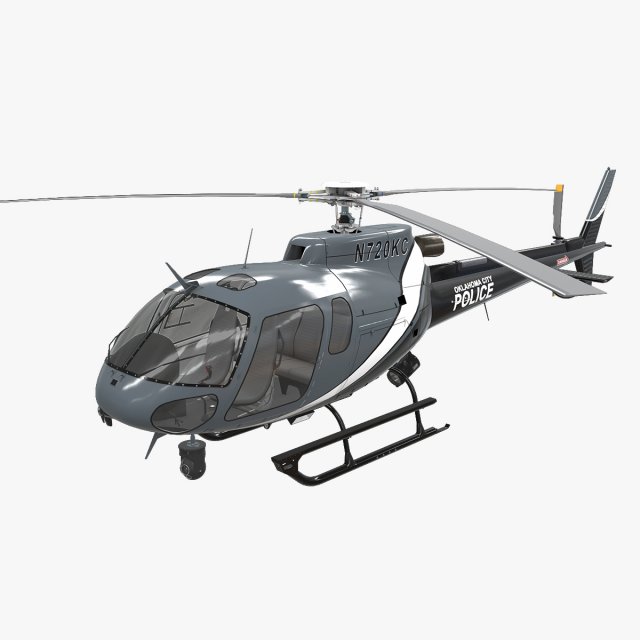 as-350 oklahoma city police 3D Model