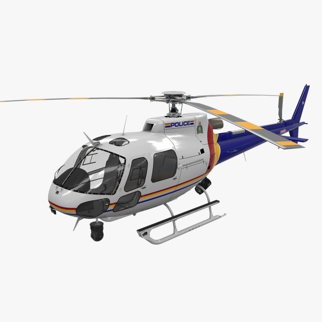 as-350 royal canadian mounted police 3D Model