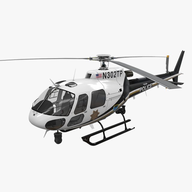 as-350 tulsa police 3D Model