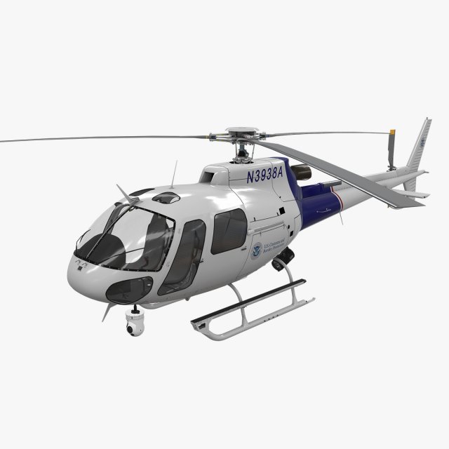 as-350 us customs and border protection 3D Model