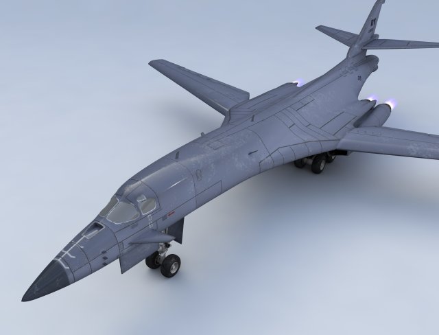 b 1b lancer bomber military jet 3D Model