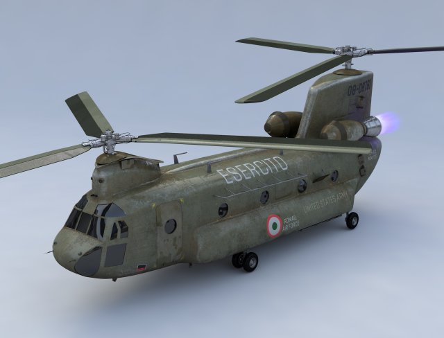 boeing ch 47 chinook airlift 3D Model