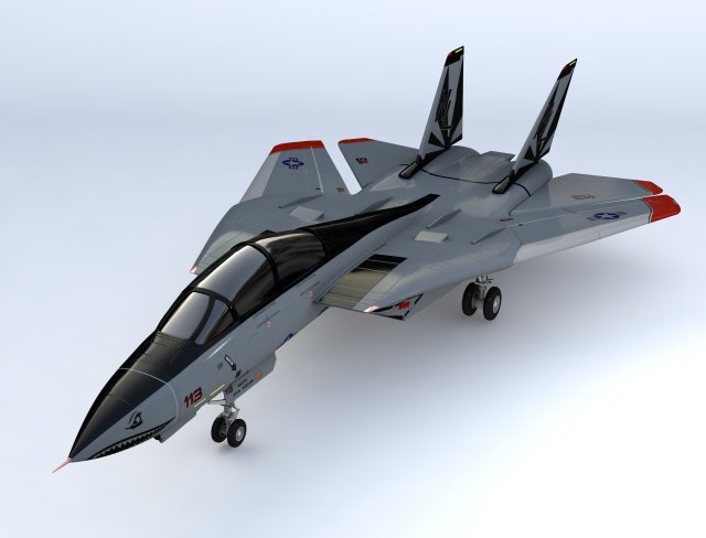 grumman f14 tomcat fighter jet 3D Model