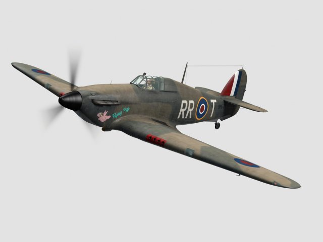 hawker hurricane 3D Model