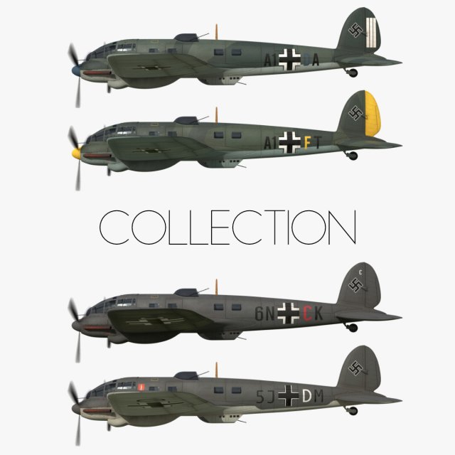 heinkel he 111 – battle of britain collection 3D Model