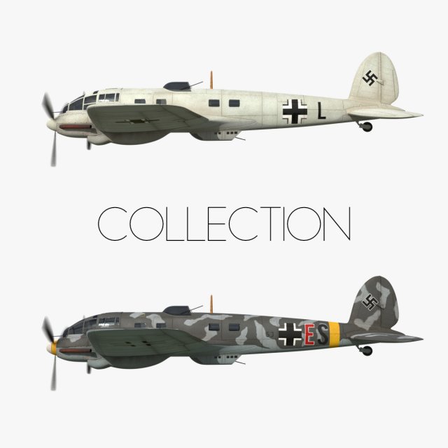 heinkel he 111 – norway collection 3D Model