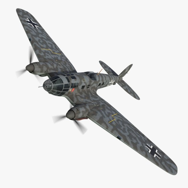 heinkel he 111 5j-gh 3D Model