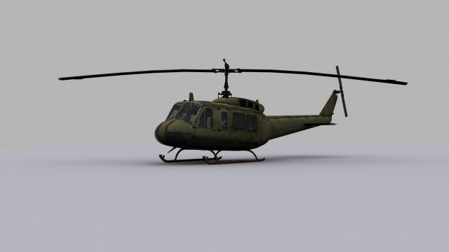 helicopter uh-1 3D Model