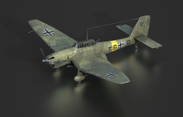 junker stuka 87 3D Model