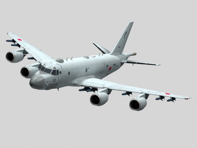 kawasaki p-1 3D Model