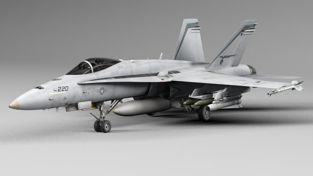 mcdonnell douglas fa-18 hornet 3D Model