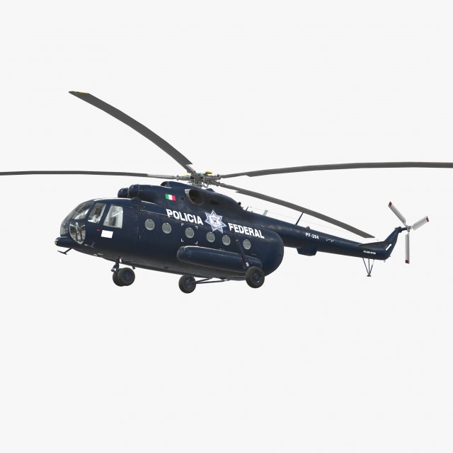 mi-17 mexican police 3D Model