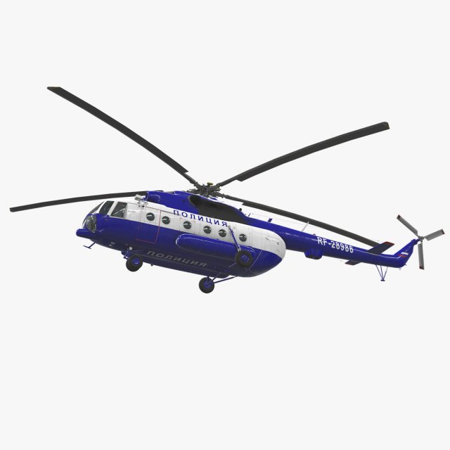 mi-8amt russian police 3D Model