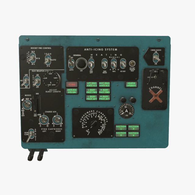 mi-8mt mi-17mt left overhead board english 2 3D Model