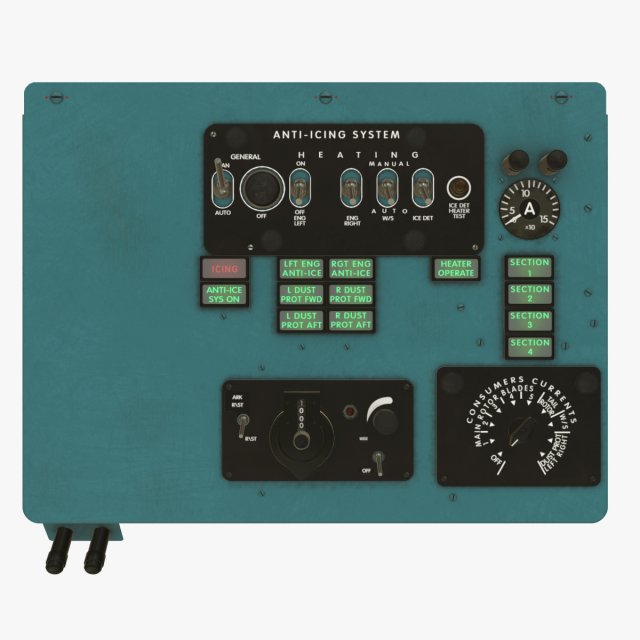 mi-8mt mi-17mt left overhead board english 3D Model