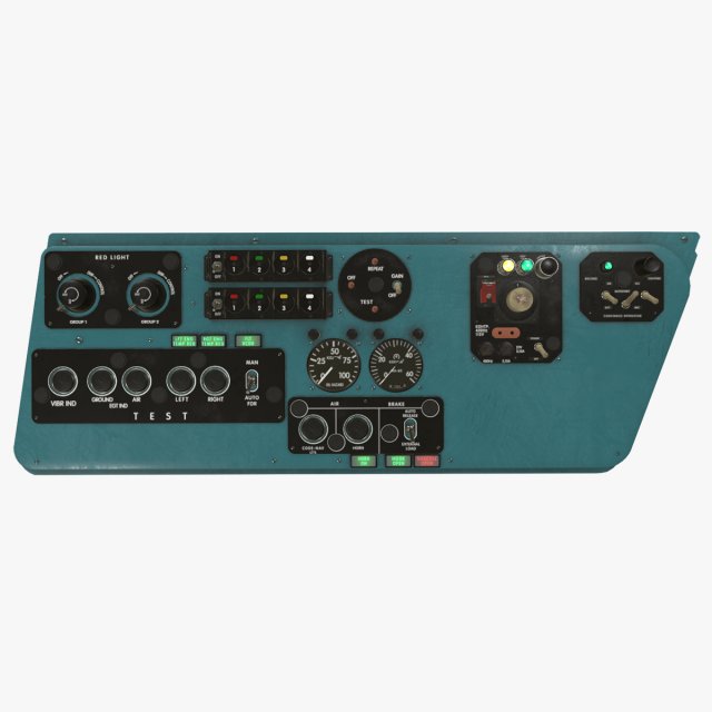 mi-8mt mi-17mt left side console english 3D Model