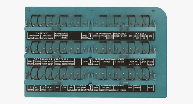 mi-8mt mi-17mt right circuit console russian 3D Model