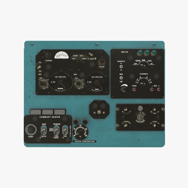 mi-8mt mi-17mt right overhead board english 3D Model