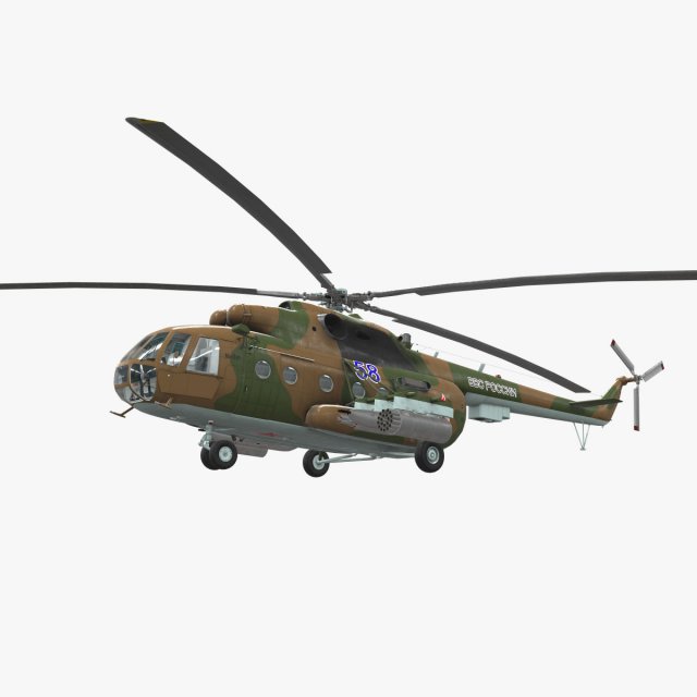 mi-8mt russian air force 3D Model