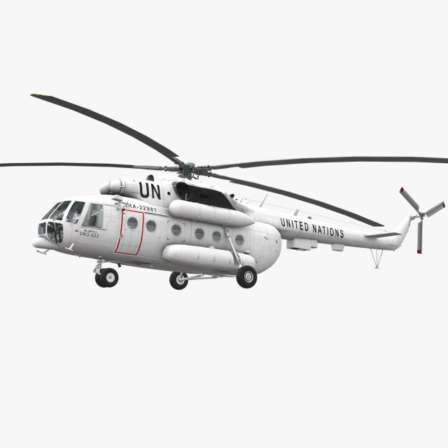 mi-8mtv united nations 3D Model