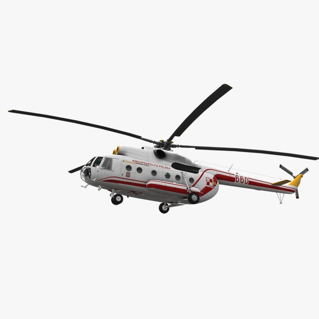 mi-8t poland air force 3D Model