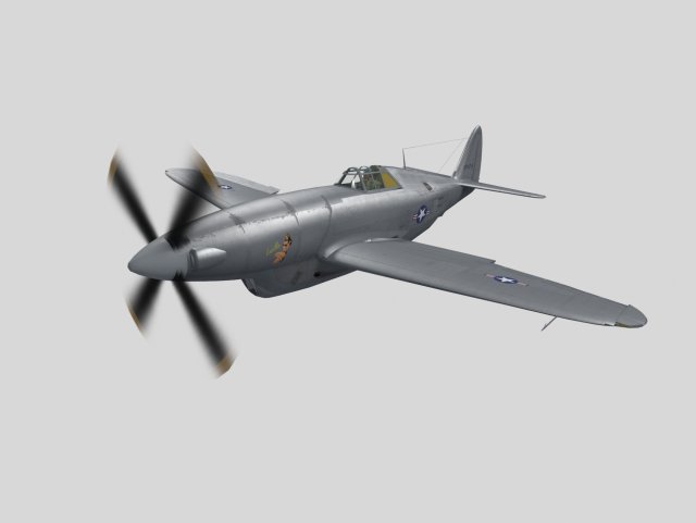 republic xp-47h thunderbolt prototype 3D Model