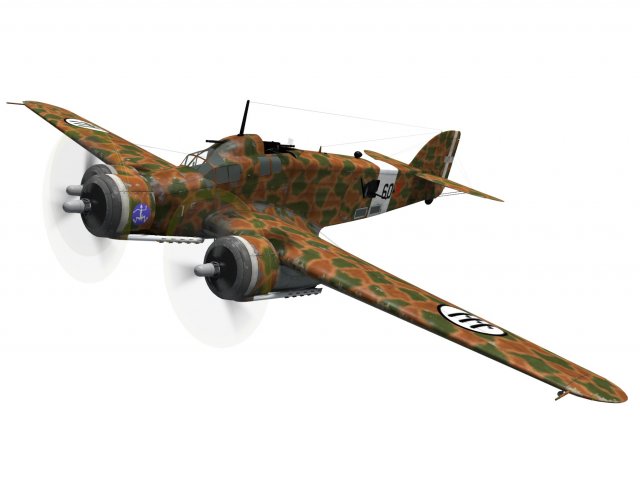 savoia-marchetti sm79 sparviero 3D Model