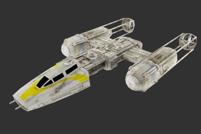 star wars x wing 2 starfighter 3D Model