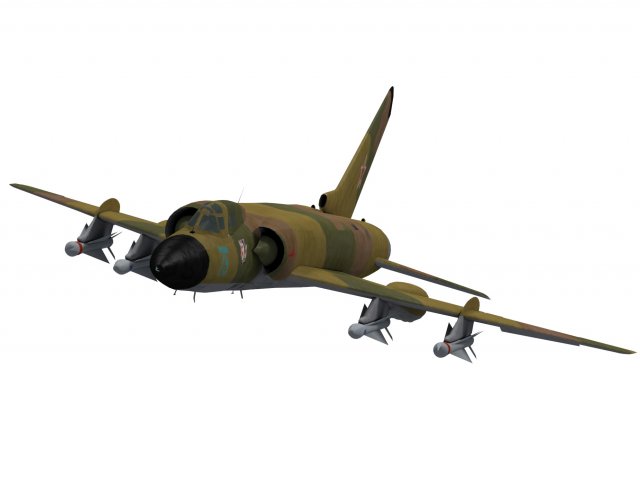 tupolev tu-128 fiddler 3D Model