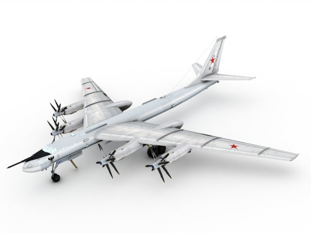 tupolev tu-95 bear 3D Model